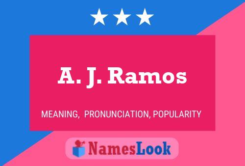 Poster del nome A. J. Ramos