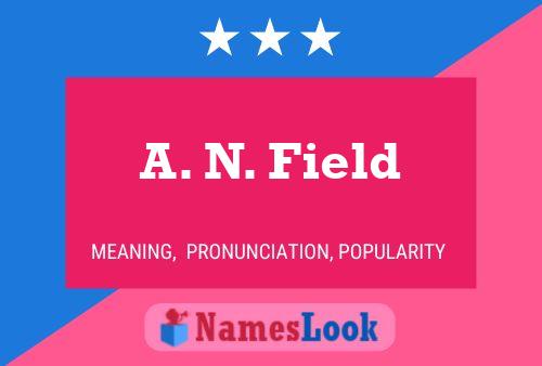 Poster del nome A. N. Field