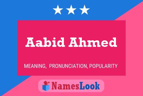 Poster del nome Aabid Ahmed