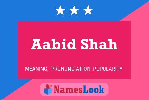 Poster del nome Aabid Shah