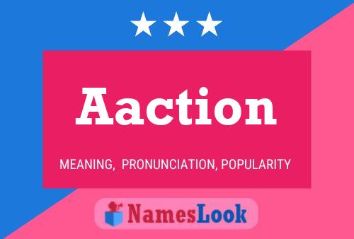 Poster del nome Aaction