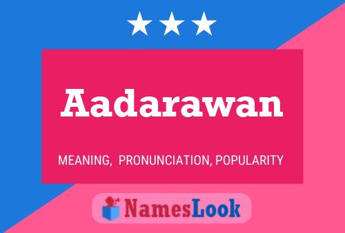 Poster del nome Aadarawan