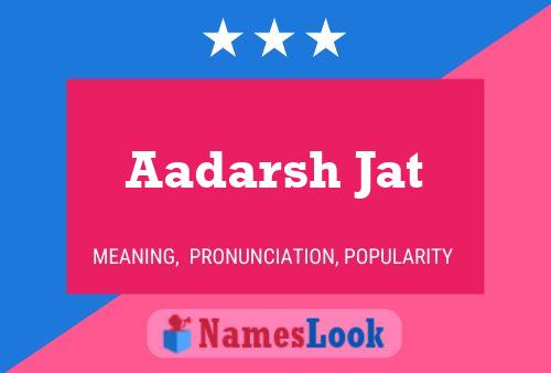 Poster del nome Aadarsh Jat