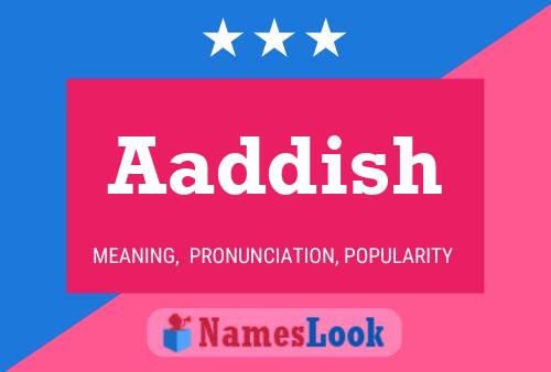 Poster del nome Aaddish