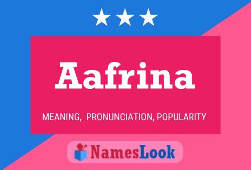 Poster del nome Aafrina