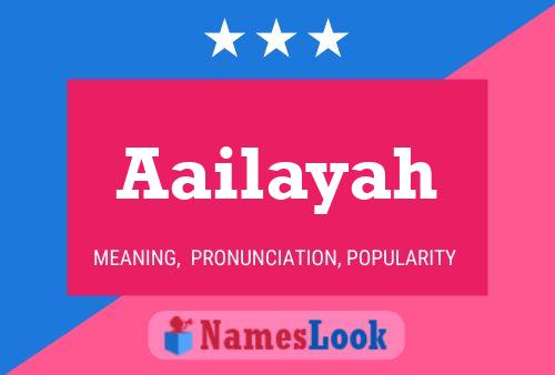 Poster del nome Aailayah