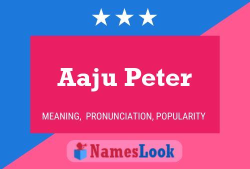 Poster del nome Aaju Peter