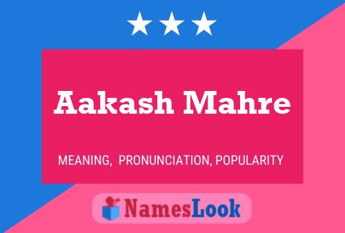 Poster del nome Aakash Mahre