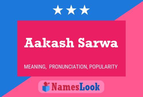 Poster del nome Aakash Sarwa