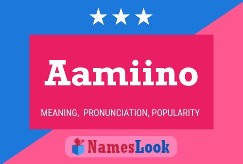 Poster del nome Aamiino