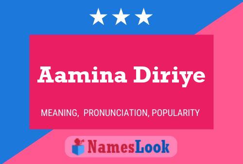 Poster del nome Aamina Diriye