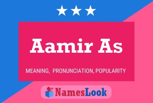 Poster del nome Aamir As