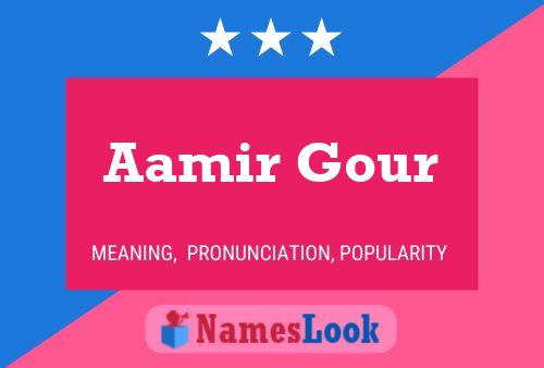 Poster del nome Aamir Gour