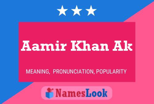 Poster del nome Aamir Khan Ak