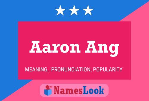 Poster del nome Aaron Ang