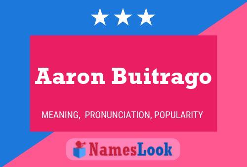 Poster del nome Aaron Buitrago