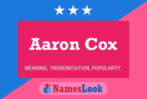 Poster del nome Aaron Cox