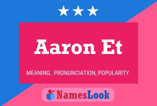 Poster del nome Aaron Et