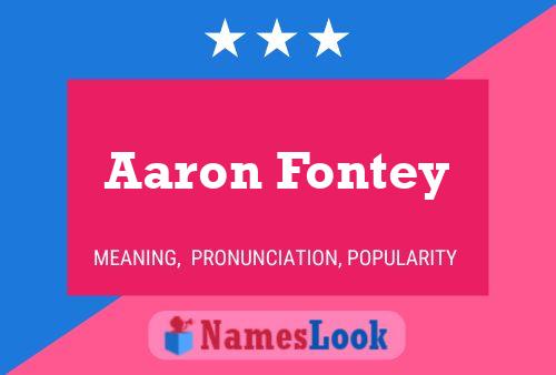 Poster del nome Aaron Fontey