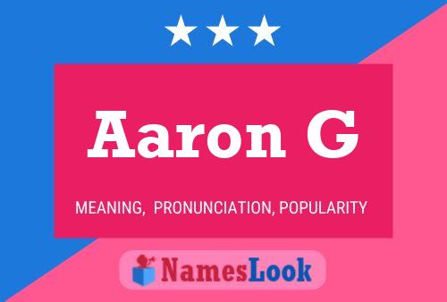 Poster del nome Aaron G