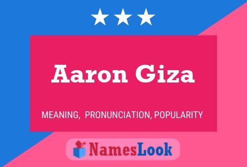 Poster del nome Aaron Giza