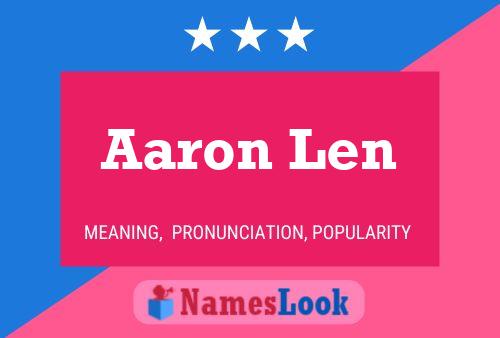 Poster del nome Aaron Len