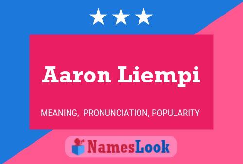 Poster del nome Aaron Liempi