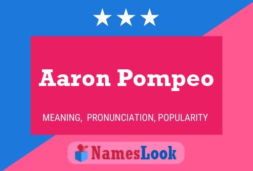 Poster del nome Aaron Pompeo