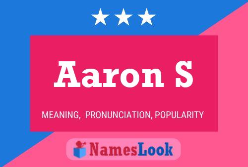 Poster del nome Aaron S