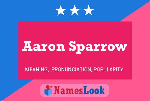 Poster del nome Aaron Sparrow