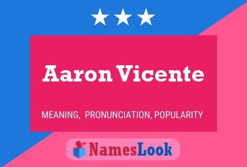 Poster del nome Aaron Vicente