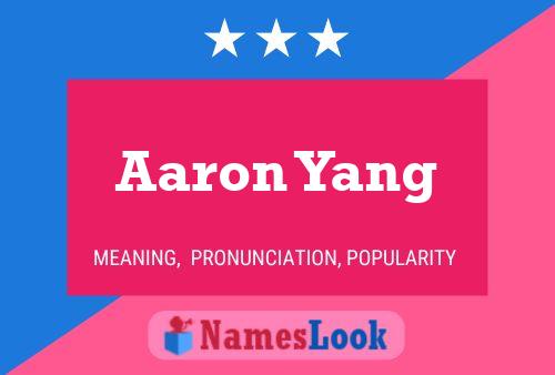 Poster del nome Aaron Yang