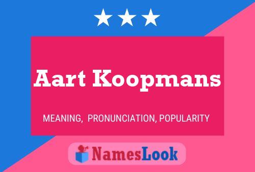 Poster del nome Aart Koopmans