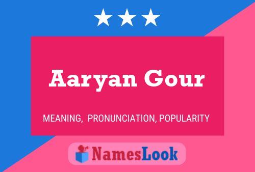 Poster del nome Aaryan Gour