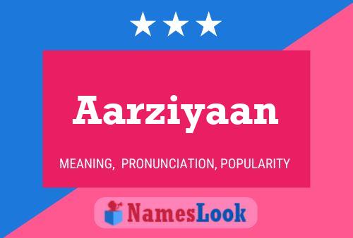 Poster del nome Aarziyaan