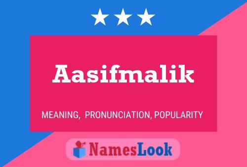 Poster del nome Aasifmalik