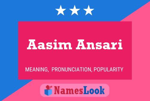 Poster del nome Aasim Ansari