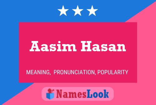 Poster del nome Aasim Hasan