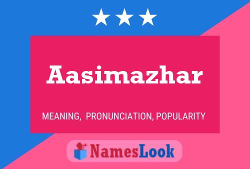 Poster del nome Aasimazhar