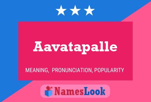 Poster del nome Aavatapalle