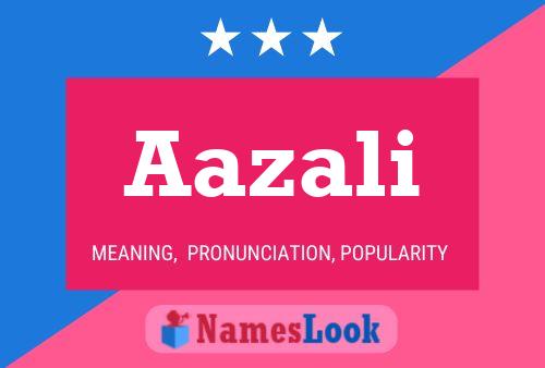 Poster del nome Aazali