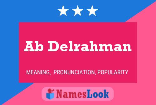 Poster del nome Ab Delrahman