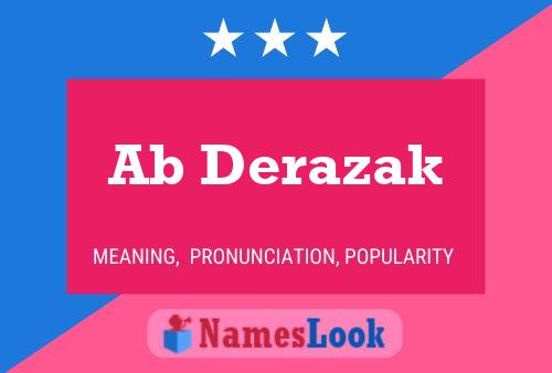 Poster del nome Ab Derazak