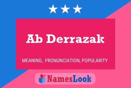 Poster del nome Ab Derrazak