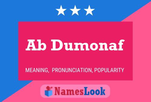 Poster del nome Ab Dumonaf