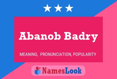 Poster del nome Abanob Badry