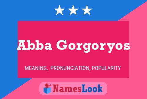 Poster del nome Abba Gorgoryos