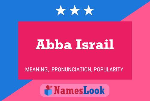 Poster del nome Abba Israil