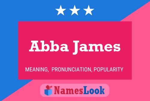 Poster del nome Abba James