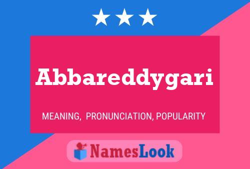 Poster del nome Abbareddygari